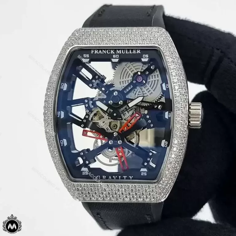 ساعت مردانه فرانک مولر اسکلتون فول نگین Franck Muller Gravity N0011