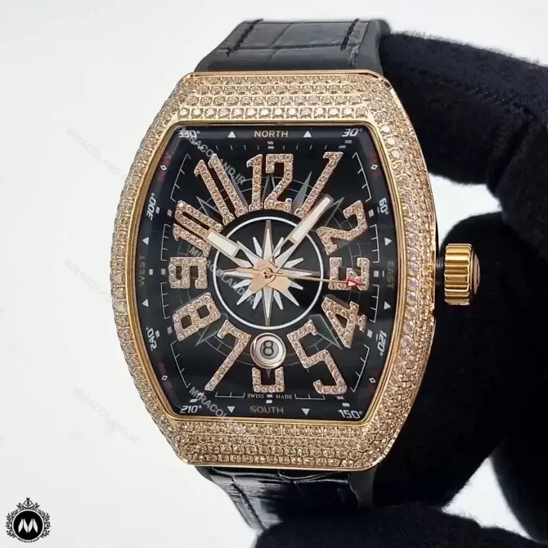 ساعت مردانه فرانک مولر رزگلد فول نگین Franck Muller Yachting V46CH