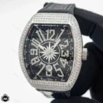 ساعت مردانه فرانک مولر نقره ای فول نگین Franck Muller Yachting V49CH