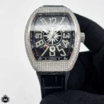 ساعت مردانه فرانک مولر نقره ای فول نگین Franck Muller Yachting V49CH