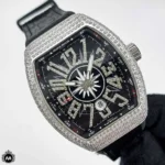 ساعت مردانه فرانک مولر نقره ای فول نگین Franck Muller Yachting V49CH