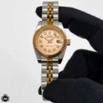 ساعت رولکس دیت جاست رزگلد نقره ای صفحه رزگلد Rolex Datejust RXS4832