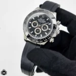 ساعت مردانه رولکس دیتونا بند رابر نقره ای Rolex Daytona 2579