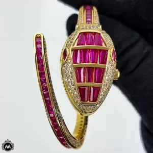 ساعت زنانه بولگاری طلایی قرمز Bvlgari Serpenti SP8008L