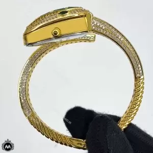 ساعت زنانه بولگاری طلایی سبز Bvlgari Serpenti SP8001L