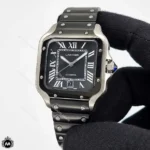 ساعت مردانه کارتیه سانتوس مشکی اتوماتیک Cartier Santos 32429