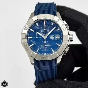 ساعت مردانه تگ هویر بند رابر آبی Tagheuer Aquaracer TG8907G