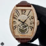 ساعت مردانه فرانک مولر بند چرمی Franck Muller Geneve V2003H