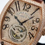 ساعت مردانه فرانک مولر بند چرمی Franck Muller Geneve V2003H