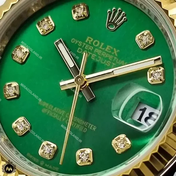 ساعت رولکس دیت جاست دورنگ صفحه سبز Rolex Datejust RXS98