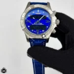 ساعت مردانه برایتلینگ دو زمانه بند چرم Breitling A4013