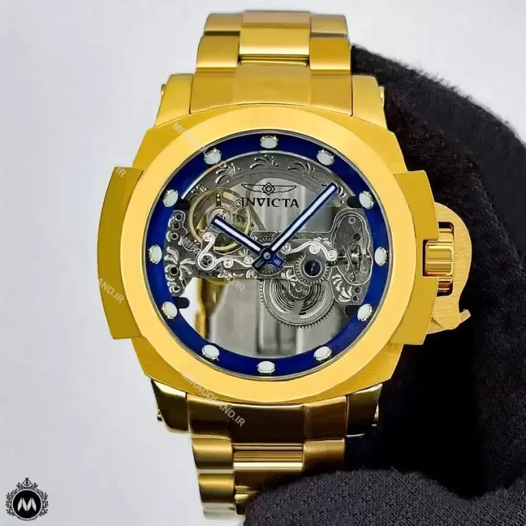 ساعت اینویکتا مردانه اتوماتیک بند فلزی طلایی 69407 Invicta AutoMatic