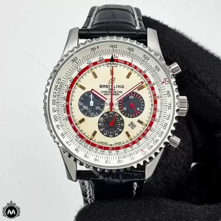 ساعت مردانه برایتلینگ سه موتوره بند چرمی Breitling A2088