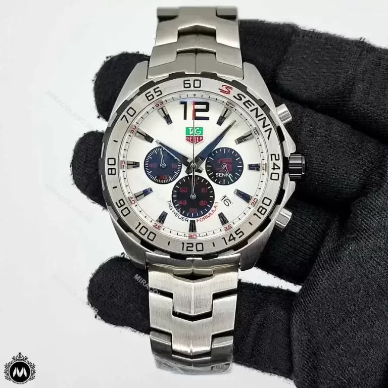 ساعت مچی تگ هویر فرمول یک فلزی صفحه سفید Tagheuer Formula 1 TG549G