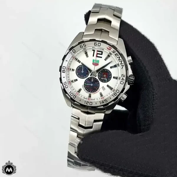 ساعت مچی تگ هویر فرمول یک فلزی صفحه سفید Tagheuer Formula 1 TG549G