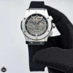 ساعت هوبلو مردانه اسکلتون نقره ای Hublot Big Bang 88963