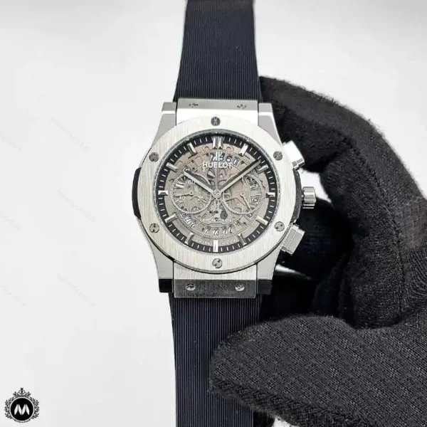 ساعت هوبلو مردانه اسکلتون نقره ای Hublot Big Bang 88963