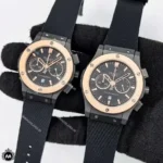 ساعت مردانه زنانه هوبلو مشکی زه رزگلد Hublot Big Bang 76549