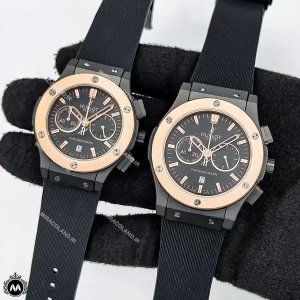 ساعت مردانه زنانه هوبلو مشکی زه رزگلد Hublot Big Bang 76549