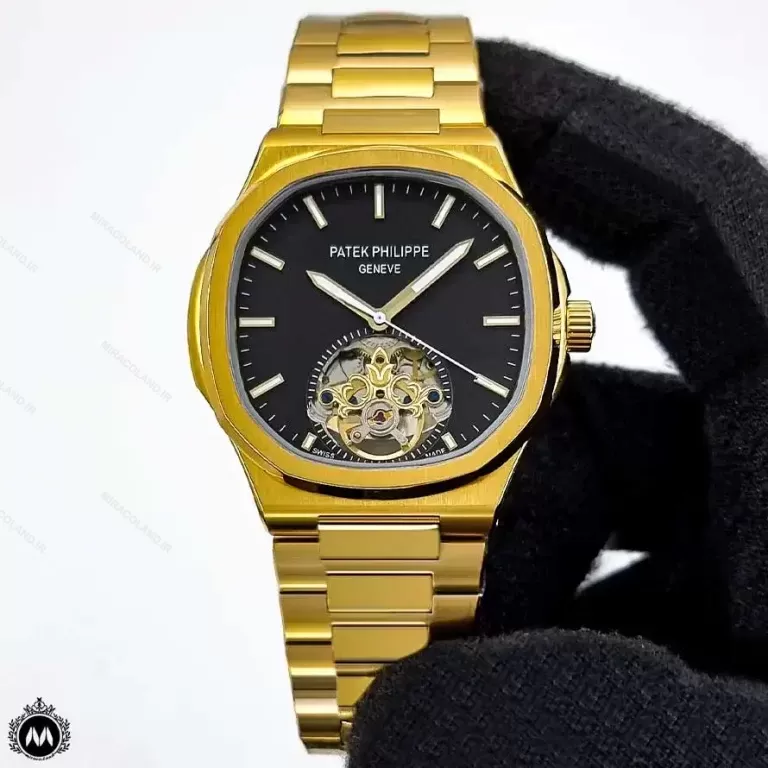 ساعت مردانه پتک فیلیپ ناتیلوس طلایی اتوماتیک 75960 Patek Philippe Nautilus