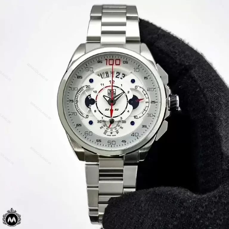 ساعت مچی مردانه تگ هویر مرسدس بنز نقره ای 2346 Tagheuer Grand Carrera SLS