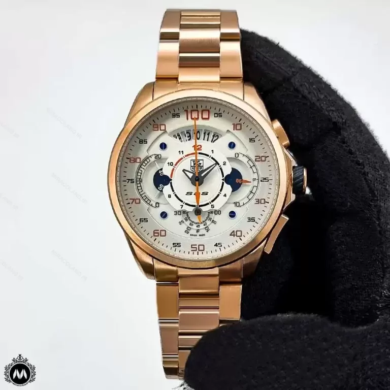 ساعت مچی مردانه تگ هویر مرسدس بنز رزگلد 6546 Tagheuer Grand Carrera SLS