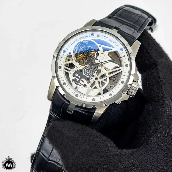 ساعت مچی مردانه راجر دابیوس اسکلتون نقره ای Roger Dubuis RD642