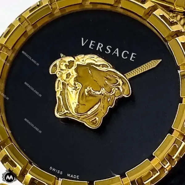 ساعت مچی زنانه ورساچه بند حصیری طلایی Versace 8113L