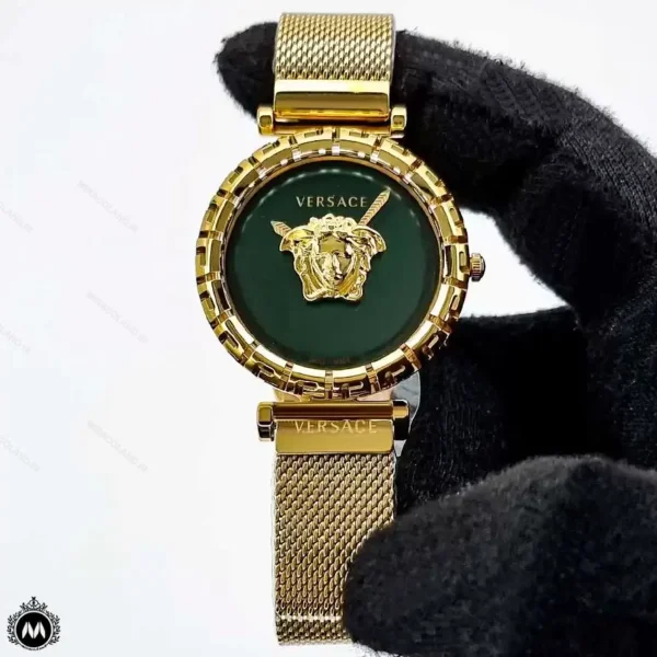 ساعت مچی ورساچه زنانه طلایی صفحه سبز Versace 8114L