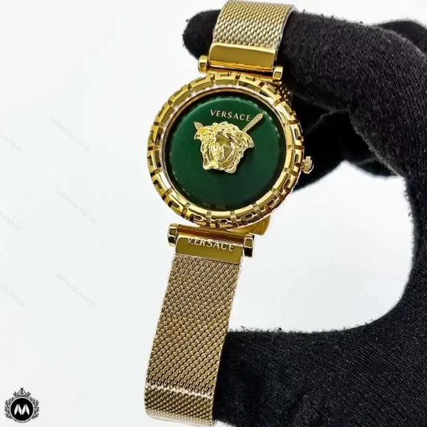 ساعت مچی ورساچه زنانه طلایی صفحه سبز Versace 8114L