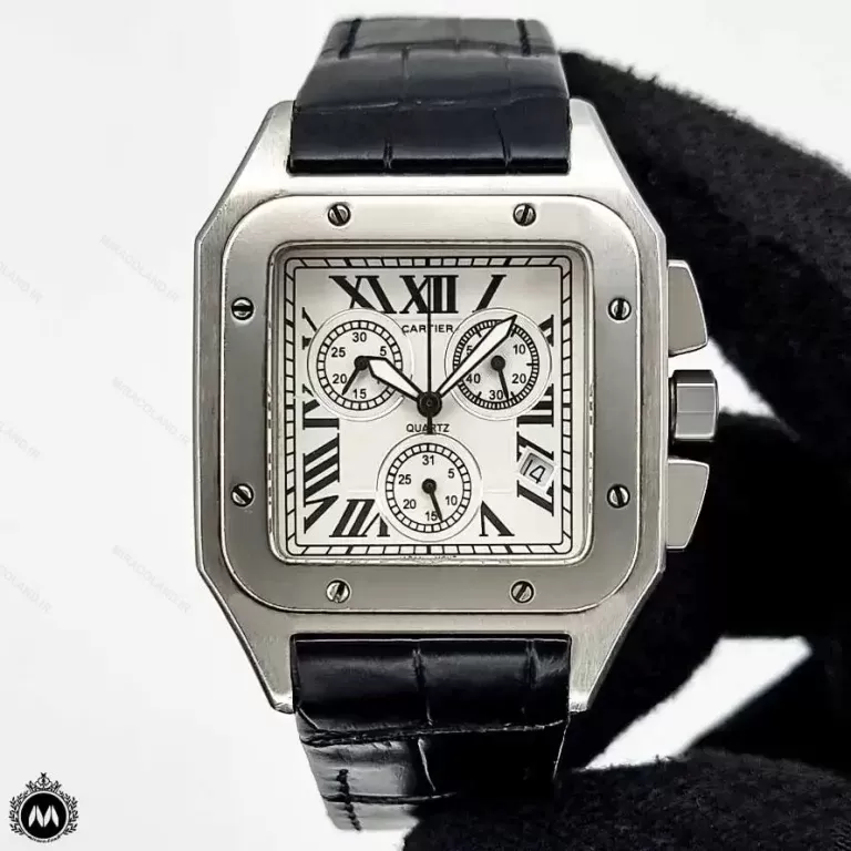 ساعت مچی کارتیر مردانه سانتوس سه موتوره Cartier Santos100