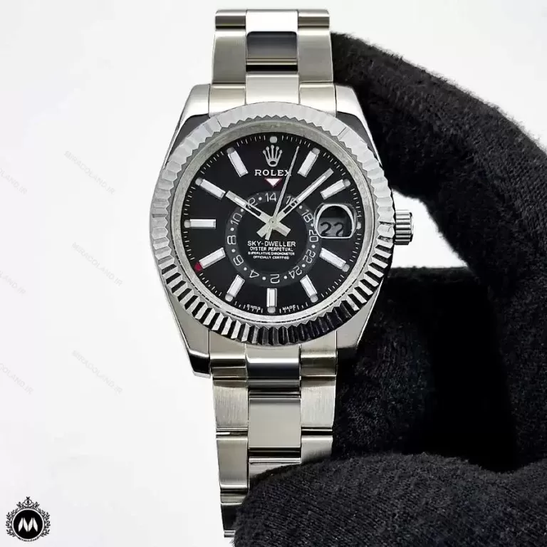 ساعت مچی رولکس اسکای دولر صفحه مشکی 9634 Rolex Sky-Dweller