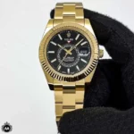 ساعت مچی رولکس اسکای دولر مردانه طلایی 6639 Rolex Sky-Dweller