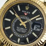 ساعت مچی رولکس اسکای دولر مردانه طلایی 6639 Rolex Sky-Dweller