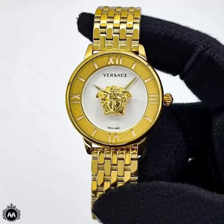 ساعت مچی ورساچه زنانه طلایی صفحه سفید Versace 1146L