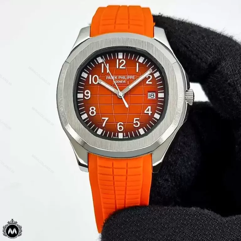 ساعت مچی پتک فیلیپ مردانه آکوانا نارنجی 73960 Patek Philippe Aquanaut