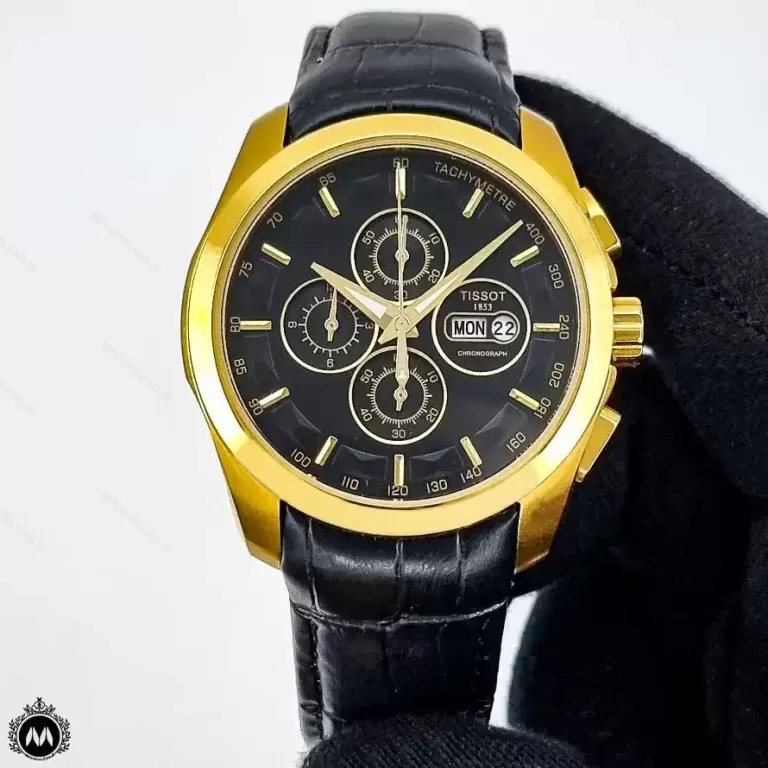 ساعت مچی تیسوت بند چرمی مردانه مشکی TISSOT T0356