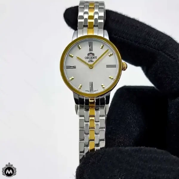 ساعت مچی زنانه اورینت کلاسیک طلایی نقره ای Orient Plus M116
