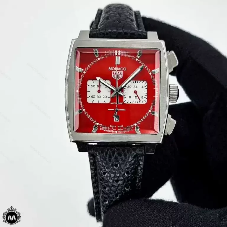 ساعت مچی مردانه تگ هویر موناکو صفحه قرمز Tagheuer Monaco TG219G