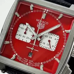 ساعت مچی مردانه تگ هویر موناکو صفحه قرمز Tagheuer Monaco TG219G