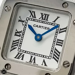 ساعت مچی کارتیر زنانه سانتوس فلزی نقره ای Cartier Santos100