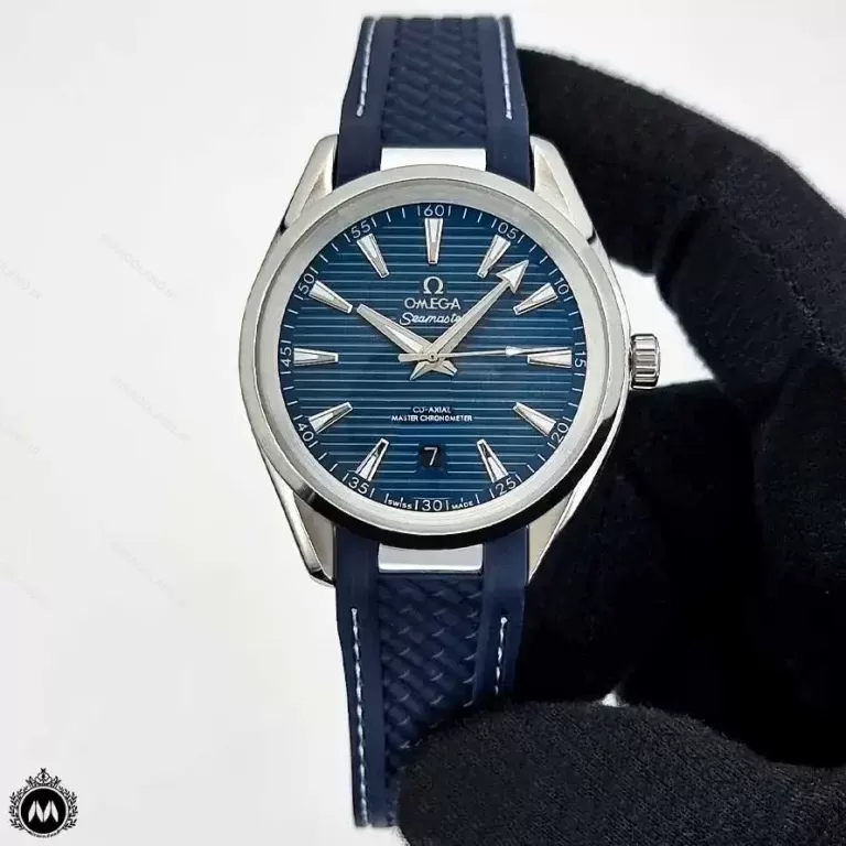 ساعت مردانه امگا سی مستر بند رابر آبی OMEGA Seamaster S5238