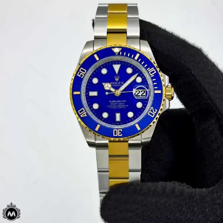 ساعت مچی رولکس ساب مارینر دورنگ طلایی صفحه آبی 89637 Rolex Submariner