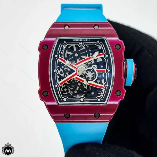 ساعت مچی ریچارد میل قاب قرمز اسکلتون Richard Mille RM1104G