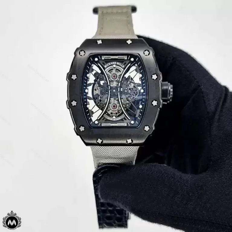 ساعت مچی ریچارد میل بند برزنتی طوسی Richard Mille RM967G