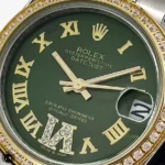 ساعت رولکس زنانه دورنگین صفحه سبز Rolex Datejust RXS6352