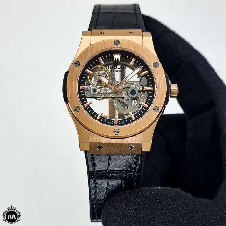 ساعت مردانه هابلوت اسکلتون اتوماتیک رزگلد Hublot Big Bang 126G