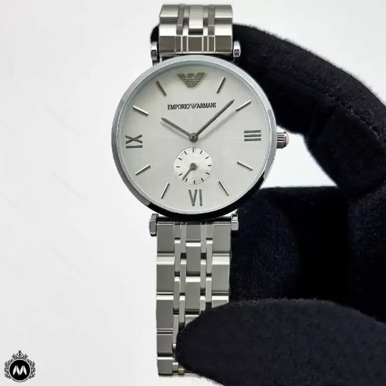 ساعت مچی مردانه امپریو آرمانی نقره ای زیر ثانیه Emporio Armani AR3246