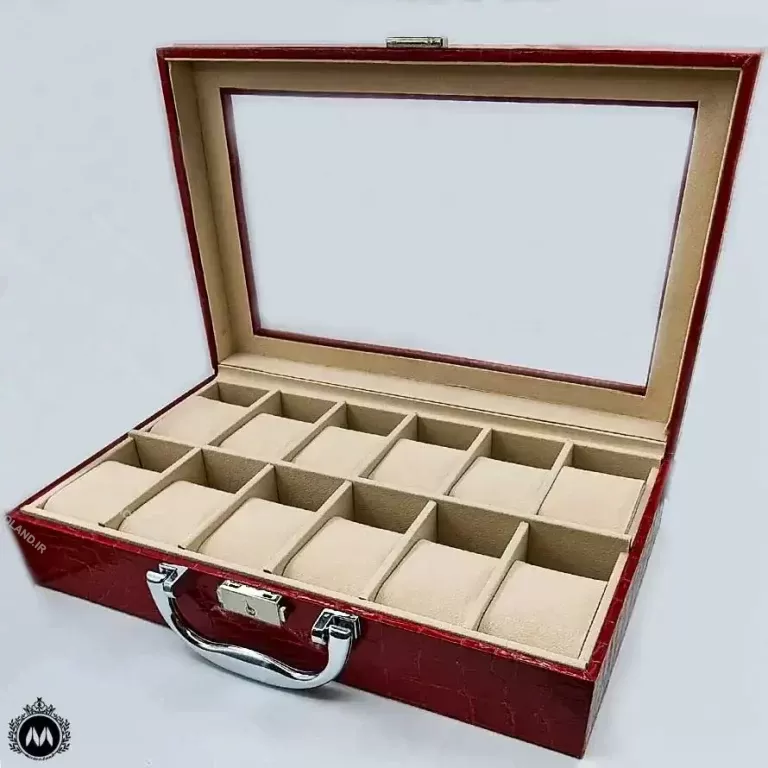 جعبه ساعت مچی لوکس قرمز 12تایی Watch Box