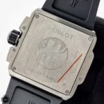 ساعت هابلوت مردانه مربعی نقره ای Hublot Square Bang HS867G